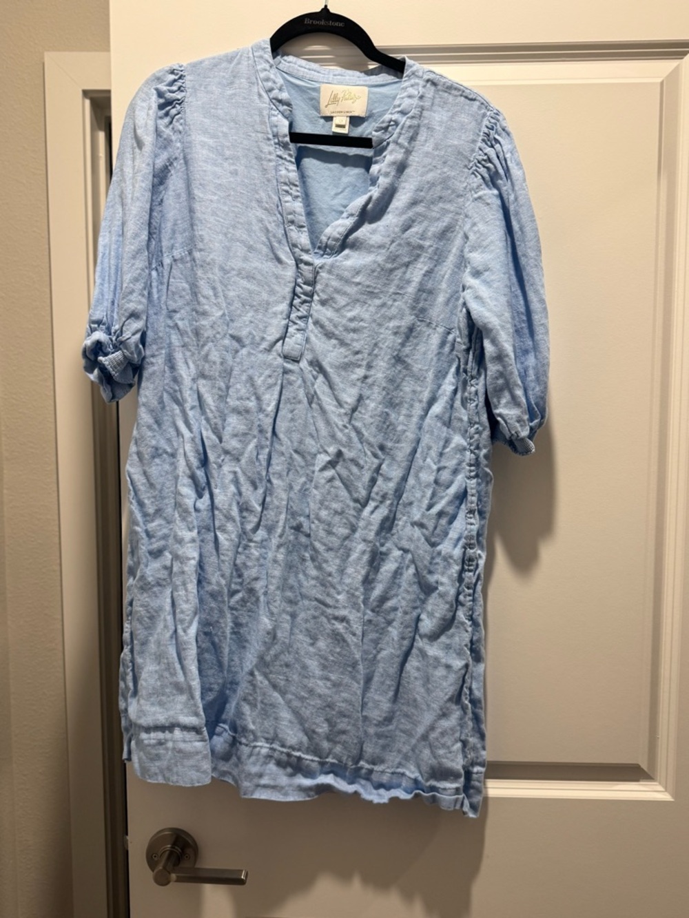 Lilly Pulitzer Light Blue Linen Asymmetrical
